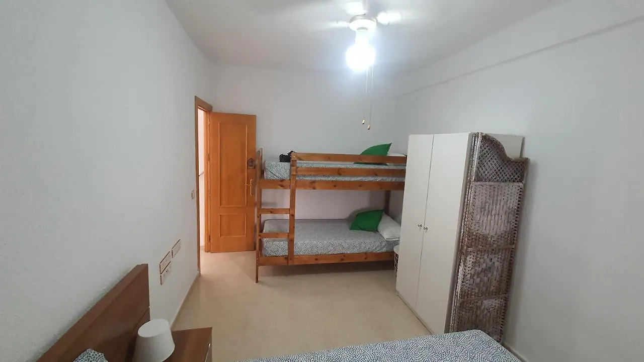 Apartamento centro playa estación de tren Málaga 0*,
